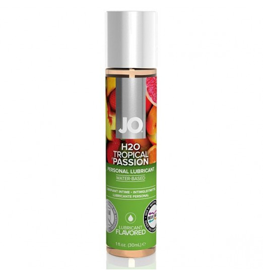 Смазка с ароматом тропических фруктов JO Flavored Tropical Passion - 30 мл.