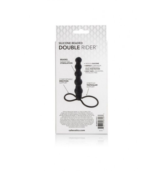 Насадка на пенис для двойного проникновения Silicone Beaded Double Rider - 14 см. Насадка на пенис для двойного проникновения Silicone Beaded Double Rider - 14 см.