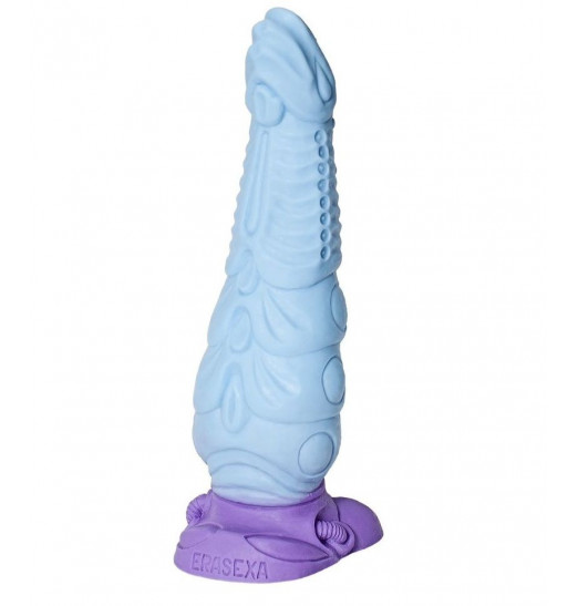 Голубой фантазийный фаллоимитатор Снежный дракон - 28,5 см. Голубой фантазийный фаллоимитатор Снежный дракон - 28,5 см.