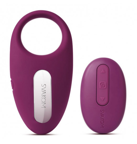 Фиолетовое эрекционное кольцо Winni Violet с вибрацией и пультом ДУ Фиолетовое эрекционное кольцо Winni Violet с вибрацией и пультом ДУ