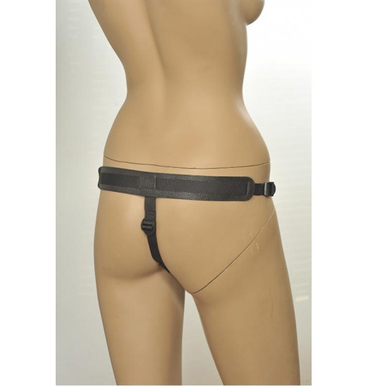 Кожаные трусики с плугом Kanikule Leather Strap-on Harness Anatomic Thong