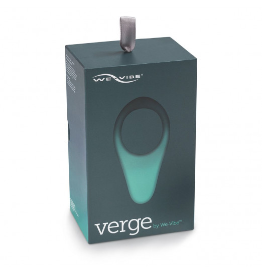 Чёрное эрекционное виброкольцо We-vibe Verge