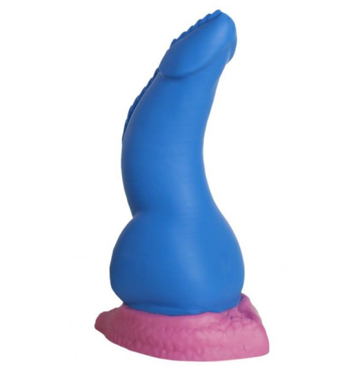 Синий фаллоимитатор  Дракон Эглан Small  - 21 см.