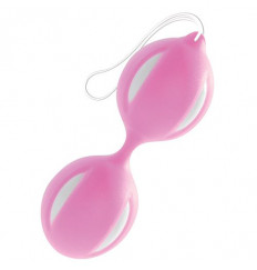 Розово-белые вагинальные шарики