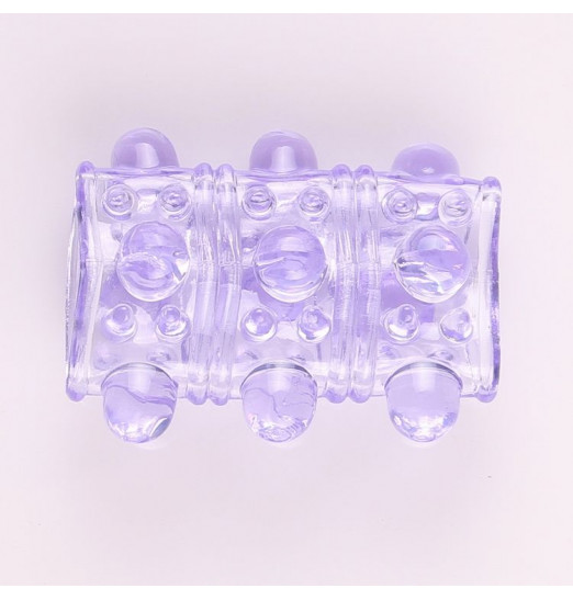 Сиреневая сквозная насадка с шишечками