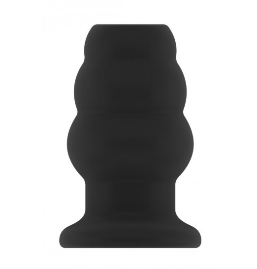 Чёрная анальная пробка с тоннелем №49 Small Hollow Tunnel Butt Plug 3 Inch - 7,7 см.