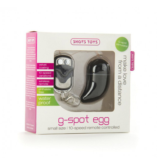 Чёрное виброяйцо G-spot Egg Small Чёрное виброяйцо G-spot Egg Small