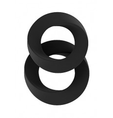 Набор чёрных эрекционных колец SONO №24