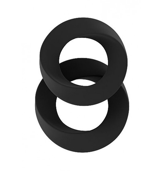Набор чёрных эрекционных колец SONO №24