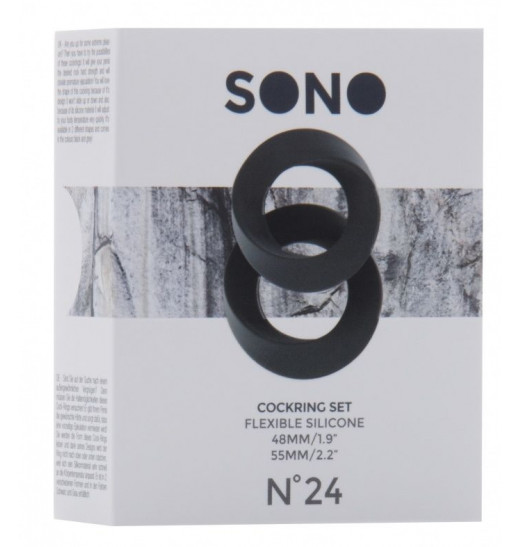 Набор серых эрекционных колец SONO №24