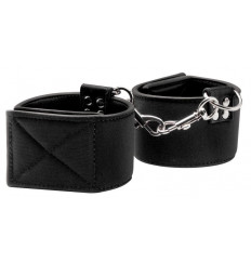 Чёрные двусторонние оковы на ноги Reversible Ankle Cuffs