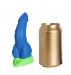 Синий фаллоимитатор  Дракон Эглан Mini  - 17 см.