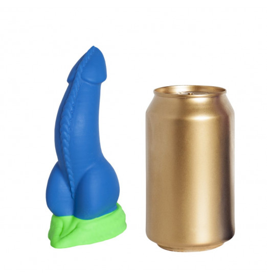 Синий фаллоимитатор  Дракон Эглан Mini  - 17 см.