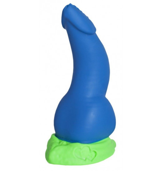 Синий фаллоимитатор  Дракон Эглан Mini  - 17 см.