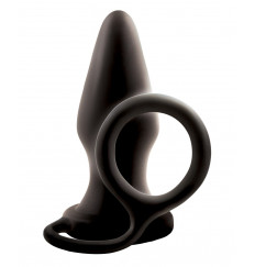 Эрекционное кольцо с анальной пробкой Pop   Lock Rocky