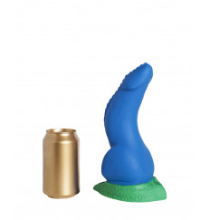 Синий фаллоимитатор  Дракон Эглан Medium  - 24 см.