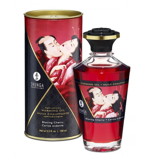 Массажное интимное масло с ароматом вишни - 100 мл. Массажное интимное масло с ароматом вишни - 100 мл.