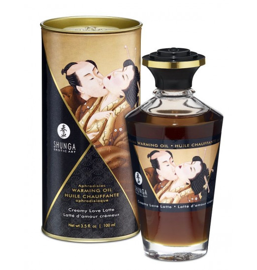 Массажное интимное масло с ароматом сливочного латте - 100 мл.