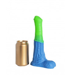 Зелёно-голубой фаллоимитатор  Пегас Medium  - 24 см.