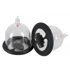 Вакуумная помпа для сосков с вибрацией Bad Kitty Vibrating Nipple Cups