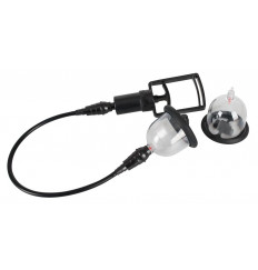Вакуумная помпа для сосков с вибрацией Bad Kitty Vibrating Nipple Cups