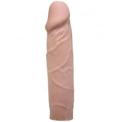 Телесный гнущийся фаллоимитатор из ультраскин - 16,5 см.