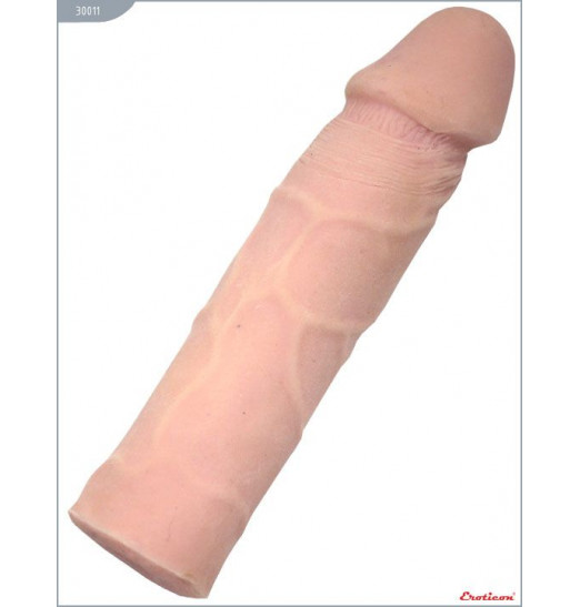 Телесный гнущийся фаллоимитатор из ультраскин - 16,5 см.