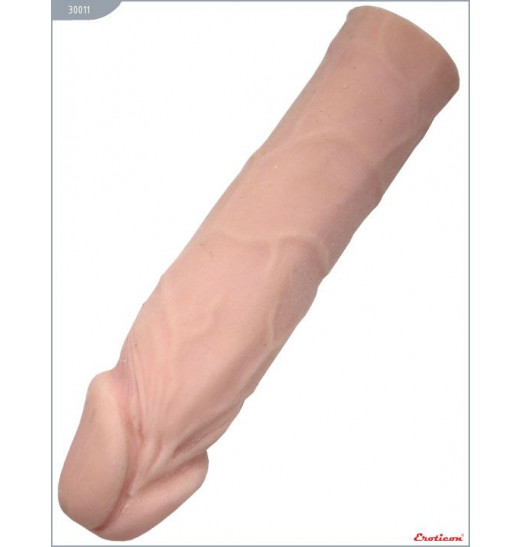 Телесный гнущийся фаллоимитатор из ультраскин - 16,5 см.