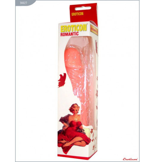 Телесный фаллоимитатор на присоске - 19,8 см. Телесный фаллоимитатор на присоске - 19,8 см.