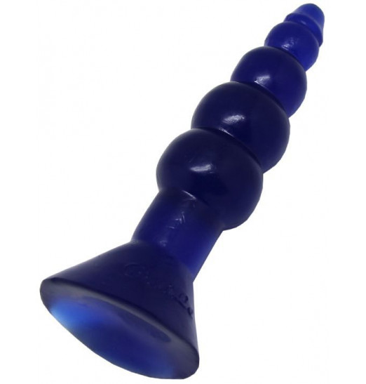 Синяя анальная ёлочка - 17 см. Синяя анальная ёлочка - 17 см.