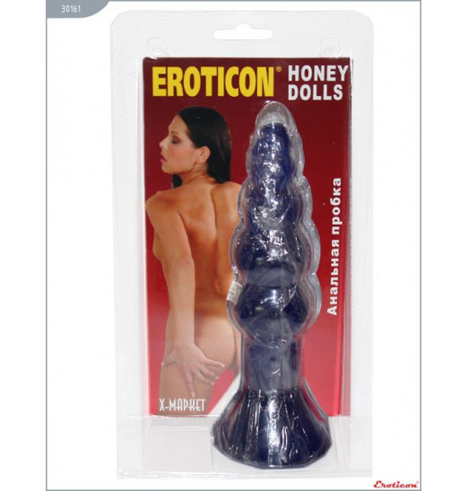 Синяя анальная ёлочка - 17 см. Синяя анальная ёлочка - 17 см.