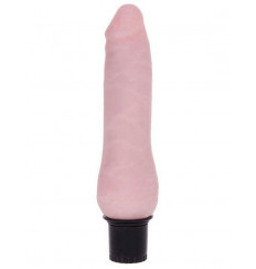 Телесный вибратор-реалистик из ультраскин - 19 см.