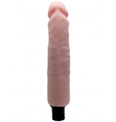 Телесный вибратор из ультраскин - 22,5 см.
