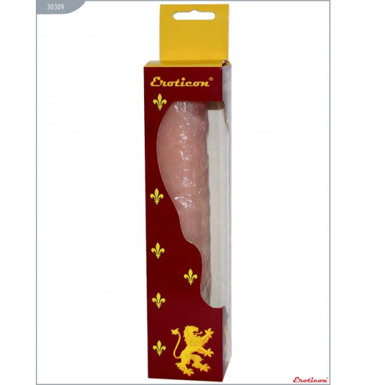 Телесный вибратор из ультраскин - 22,5 см.