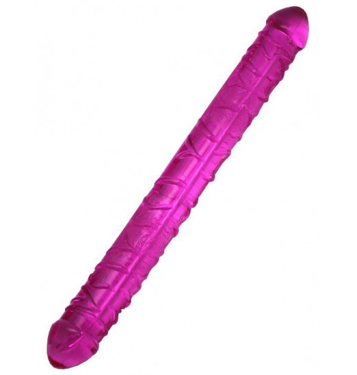 Розовый двусторонний фаллоимитатор Twin Peaks - 33,5 см.