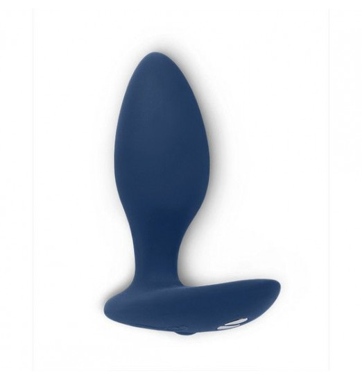 Синяя анальная пробка для ношения Ditto с вибрацией и пультом ДУ - 8,8 см. Синяя анальная пробка для ношения Ditto с вибрацией и пультом ДУ - 8,8 см.
