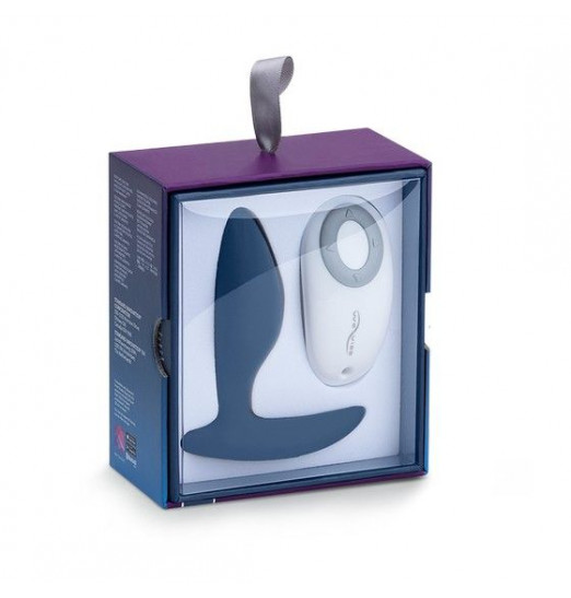 Синяя анальная пробка для ношения Ditto с вибрацией и пультом ДУ - 8,8 см. Синяя анальная пробка для ношения Ditto с вибрацией и пультом ДУ - 8,8 см.