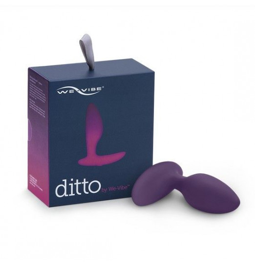 Фиолетовая анальная пробка для ношения Ditto с вибрацией и пультом ДУ - 8,8 см. Фиолетовая анальная пробка для ношения Ditto с вибрацией и пультом ДУ - 8,8 см.