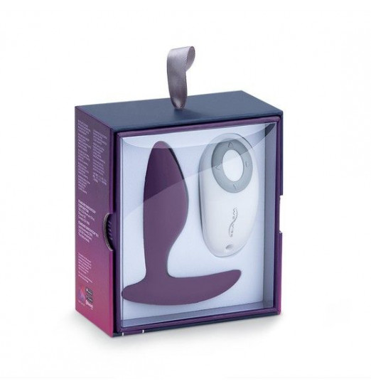Фиолетовая анальная пробка для ношения Ditto с вибрацией и пультом ДУ - 8,8 см. Фиолетовая анальная пробка для ношения Ditto с вибрацией и пультом ДУ - 8,8 см.