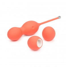 Коралловые вагинальные шарики с вибрацией Bloom