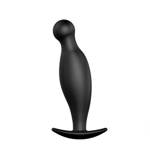Чёрный анальный стимулятор с шаровидным кончиком - 11,7 см. Чёрный анальный стимулятор с шаровидным кончиком - 11,7 см.
