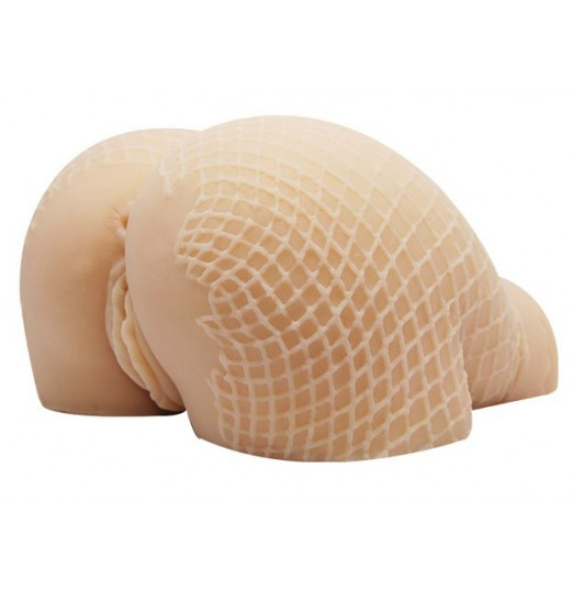 Пышная попка в колготках с двумя входами и вибрацией