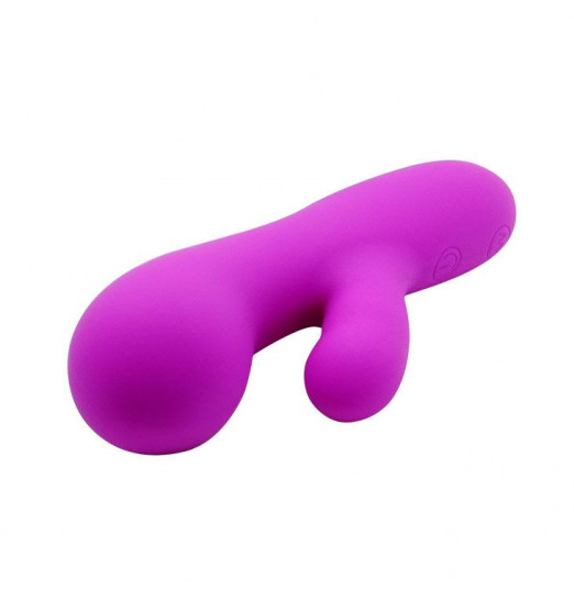 G-стимулятор с вибрацией и клиторальным отростком Berger - 14,5 см. G-стимулятор с вибрацией и клиторальным отростком Berger - 14,5 см.