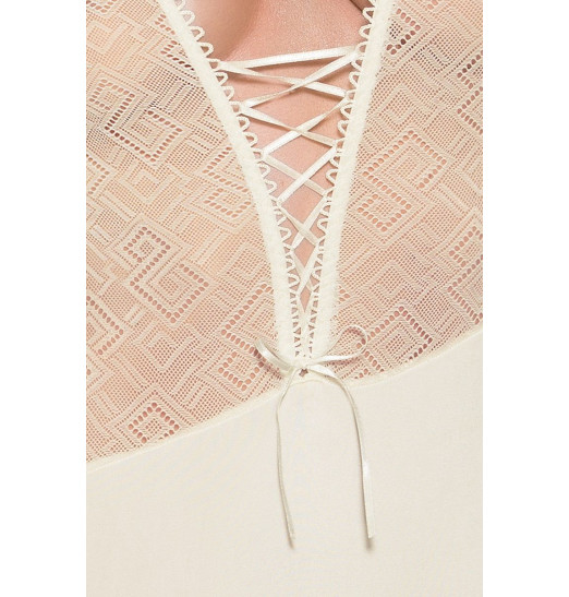 Боди Creda со шнуровкой и кружевным лифом Боди Creda со шнуровкой и кружевным лифом