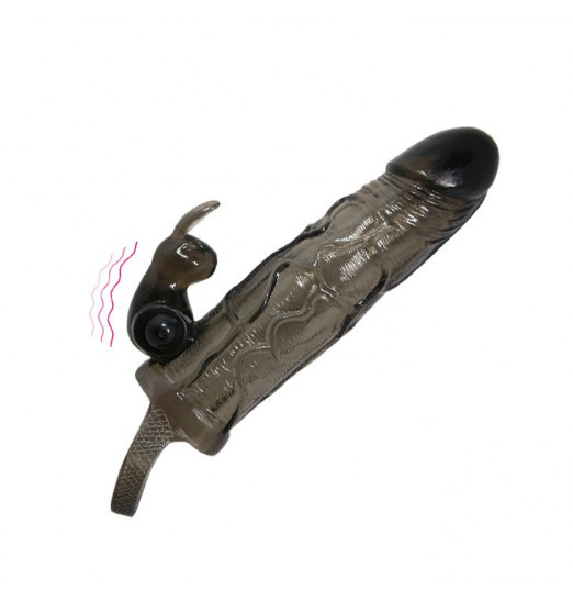 Удлиняющая дымчатая насадка с вибрацией Удлиняющая дымчатая насадка с вибрацией