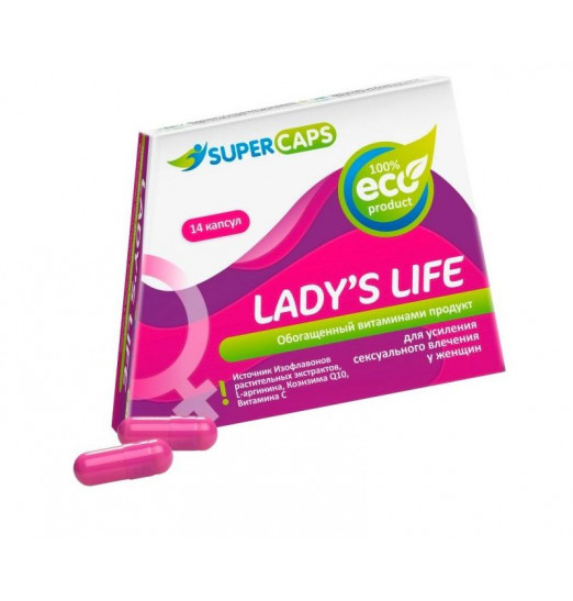 Возбуждающие капсулы Ladys Life - 14 капсул (0,35 гр.)