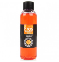 Массажное масло Eros exotic с ароматом персика - 75 мл.