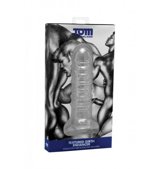 Утолщающая ребристая насадка на пенис