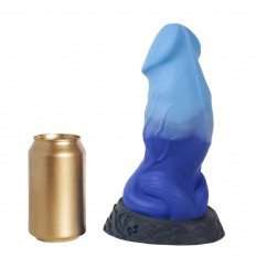 Синий фаллоимитатор  Ночная Фурия Large+  - 26 см.