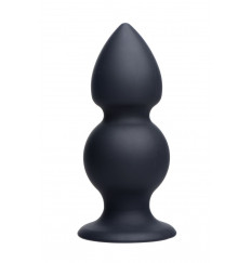 Анальная пробка с двумя шариками - 14 см.